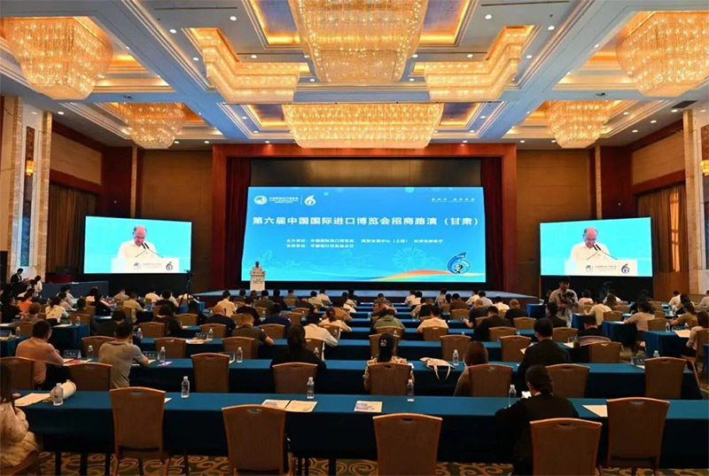 我公司圆满完成第六届中国国际进口博览会招商路演(甘肃)工作